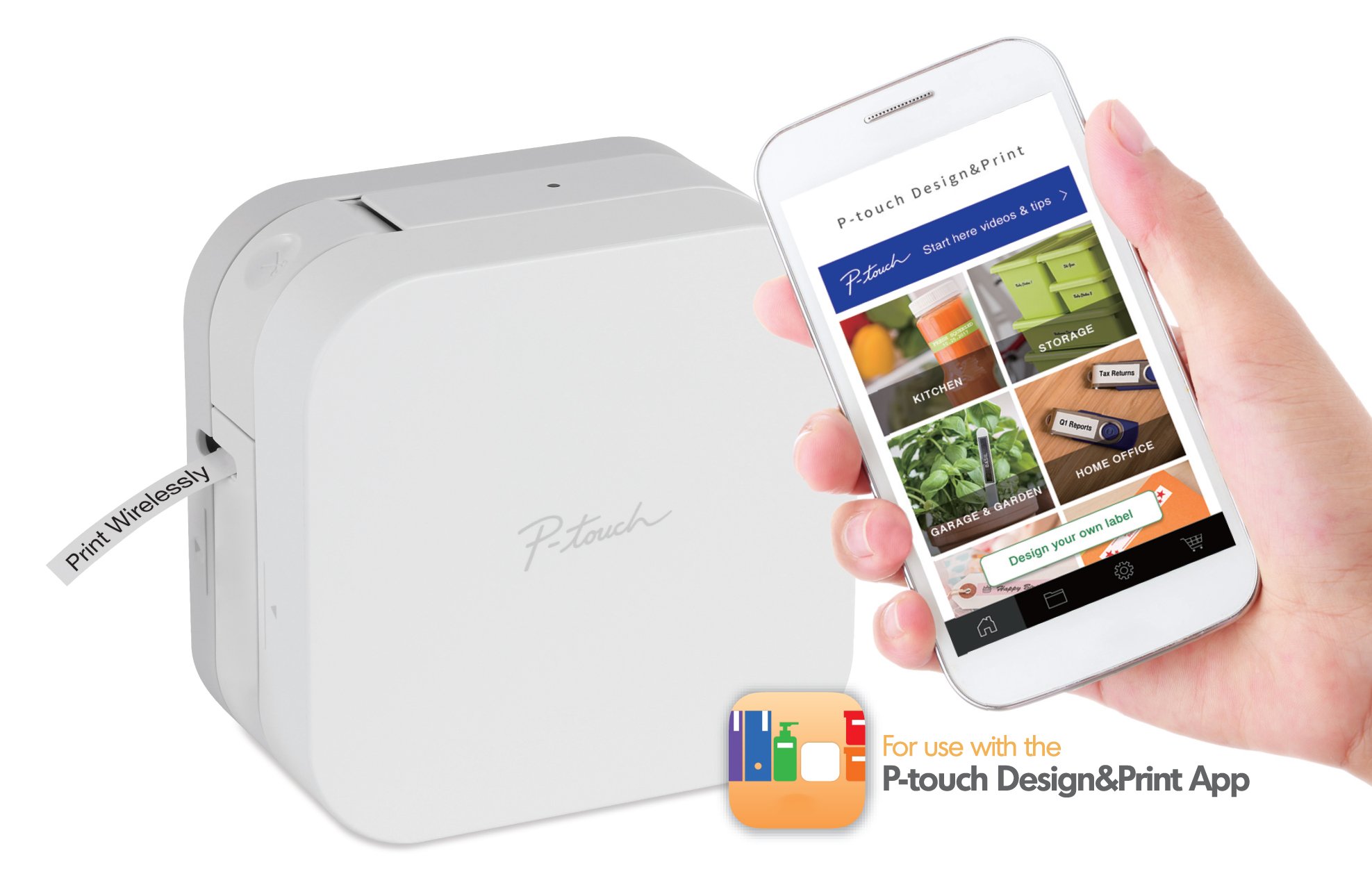 ブラザー工業 ラベルライター P-TOUCH CUBE PT-P300BT 5枚目