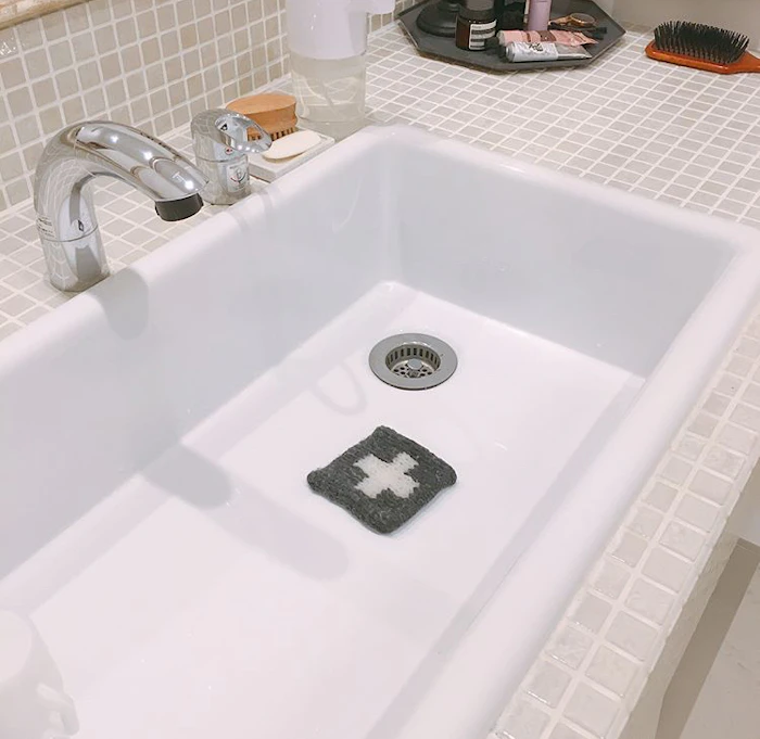 monotone Wash Wash アクリルたわし クロス 1枚目