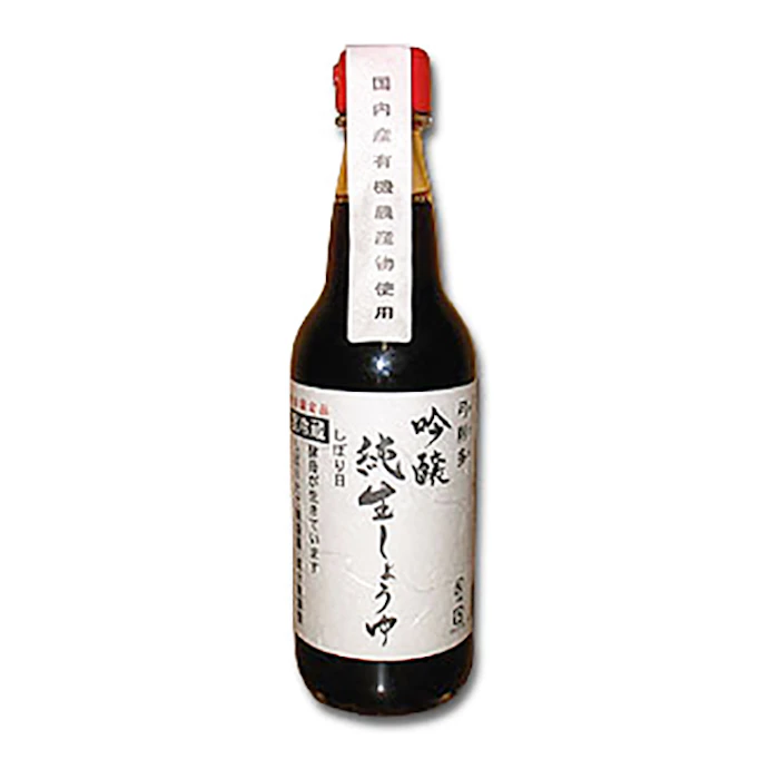 弓削多醤油 吟醸有機純生しょうゆ 360ml×3本 1枚目
