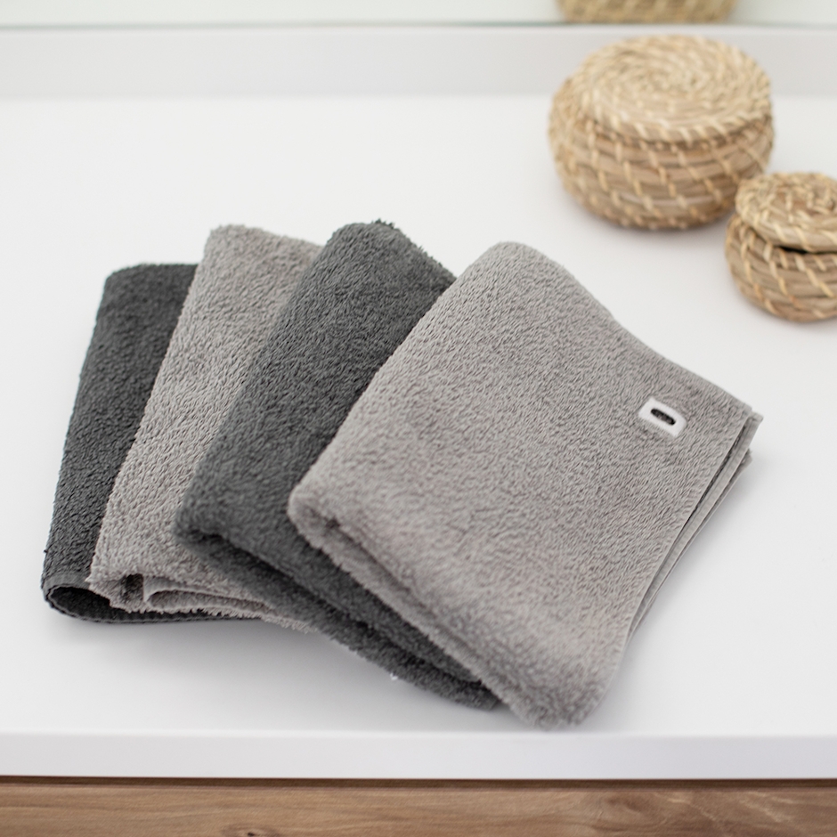 scope house towel グレー フェイスタオル 1枚目