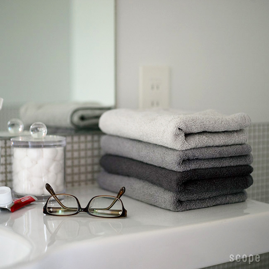 scope house towel グレー フェイスタオル 2枚目