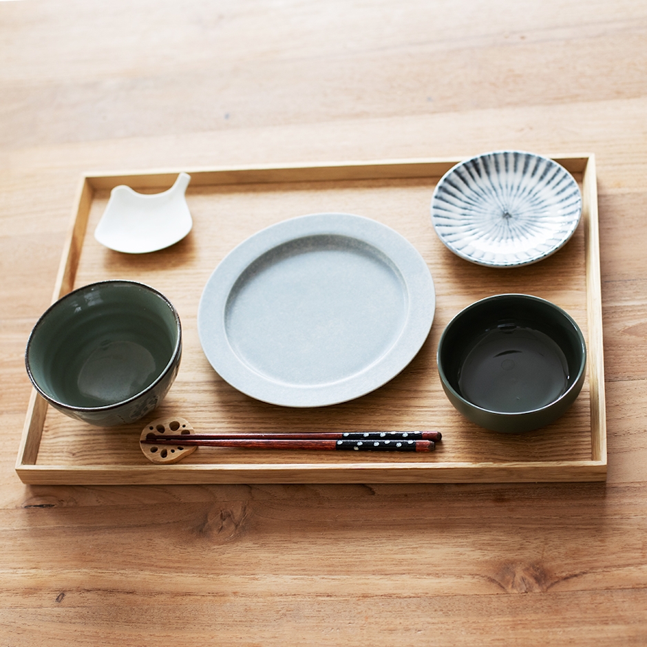 Tableware East 木製 ナチュラルスタックトレー 1枚目