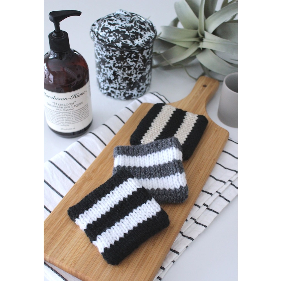 sisdesign MONOTONE MARKET Wash Wash アクリルたわし ボーダー ストライプ 3枚目