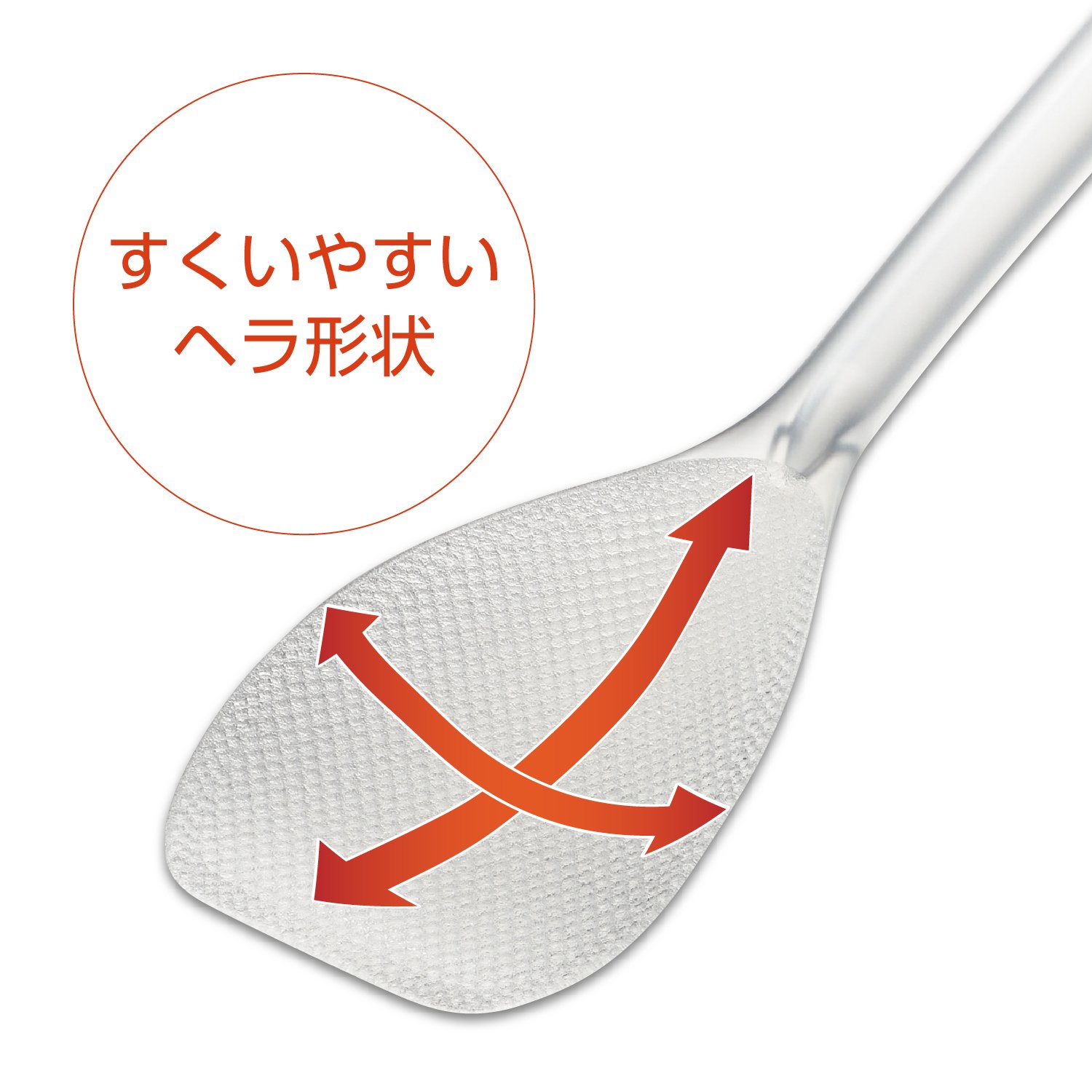 曙産業 炒めシャモジ ワイド クリア CH-2073 6枚目