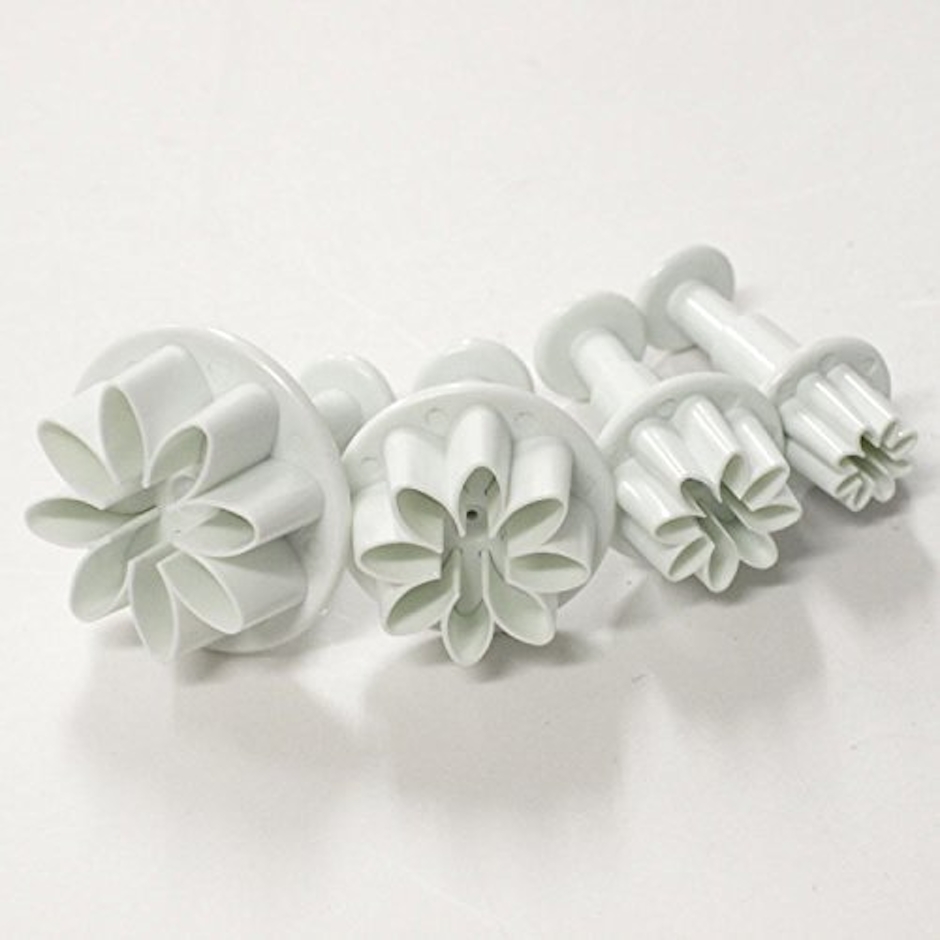 馬嶋屋菓子道具店 バネ式 フラワー型 4個セット 3枚目