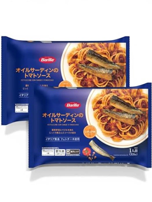 イオン トップバリュ Barilla オイルサーディンのトマトソース 1枚目