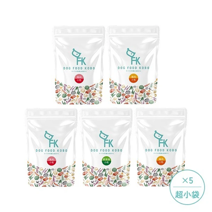 ペットフード工房 選べる超小袋5袋セット1.5㎏(小粒300g) 1枚目