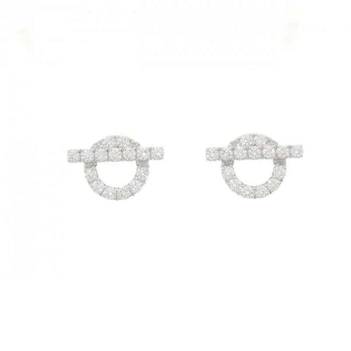 Hermès ピアス 《フィネス》(ホワイトゴールド, ダイヤモンド) 1枚目