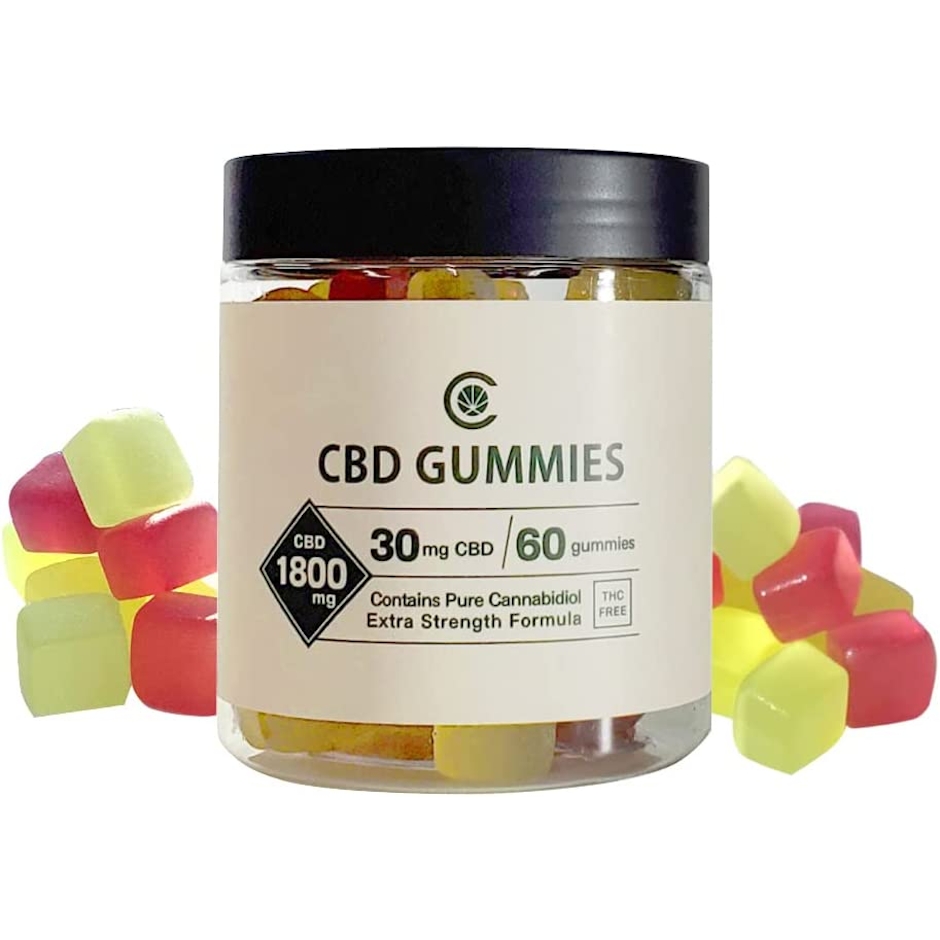CannaTech CannaTech CBD グミ 1800mg 60粒 30mg/粒 CBDアイソレート使用 高濃度 アンチドーピング (60粒) 1枚目