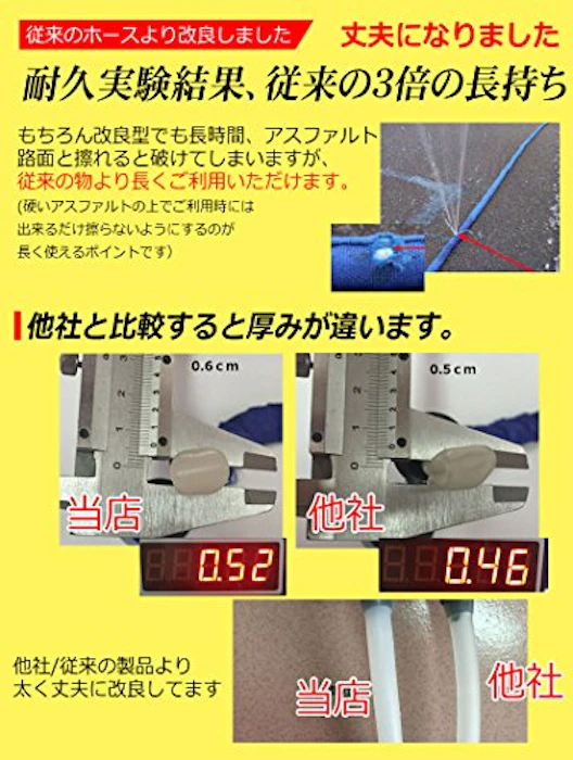 伸びるホース 5m が 15m 3倍 伸びる 魔法のホース 伸縮ホース 強化 耐久性 UP 超軽量 水まき 水撒き ガーデニング 洗車 3枚目