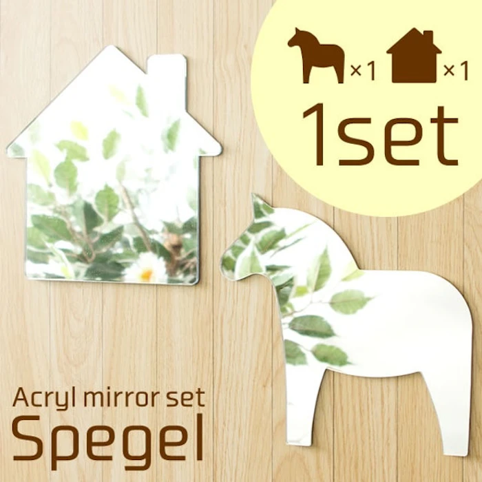 割れないアクリルミラー Spegel 2枚セット 3枚目