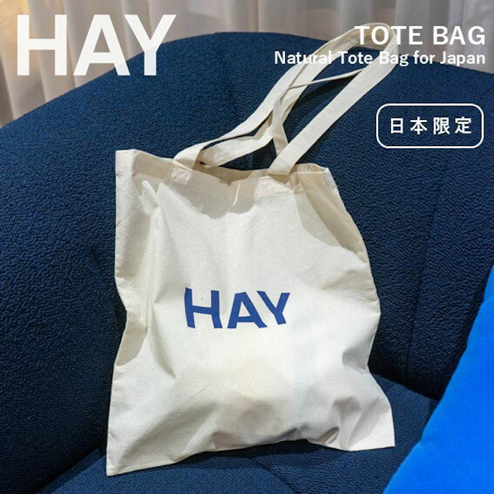 【マラソン期間中ポイント5倍】【2025新作】正規品 HAY 【日本限定色】TOTE BAG ヘイ トートバッグ 限定デザイン ロゴトート バッグ ナチュラルカラー オーガニックコットン100% メール便対応 シンプル 2枚目
