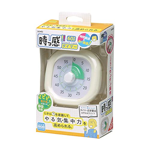 ソニック 時っ感タイマー トキ・サポ 10cm 時間経過を実感 アイボリー LV-3062-I 8枚目