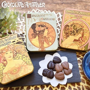 アマリエ リーブス・70%ダークチョコレート缶 60g 1枚目