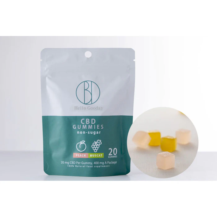 HalloGooday HalloGooday CBD Gummis〈マスカット風味/ピーチ風味〉 1枚目