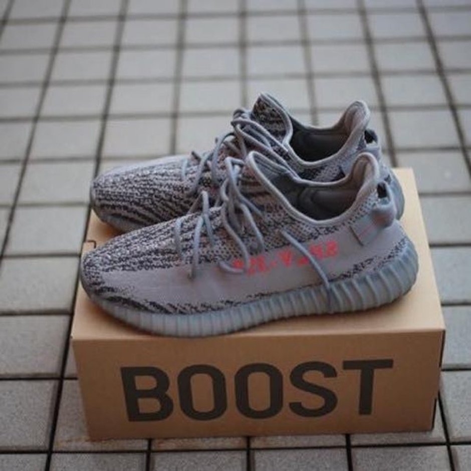 ADIDAS ORIGINALS(アディダス オリジナルス) YEEZY BOOST 350 V2 GREY ORENGE AH2203 1枚目