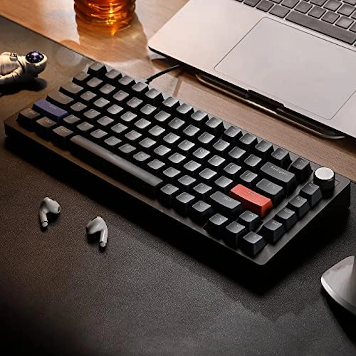 DrunkDeer DrunkDeer A75 ラピッドトリガーキーボード 超高速磁気リニアスイッチ RGBバックライト メカニカル ゲーム用 コンパクト82キー 有線USB ノブ付属 TKL ゲーミング ゲーム用 磁気スイッチ RGB ノブ付き ゴースト防止 こぼれ防止 ブラック 安心の国内サポート 4枚目