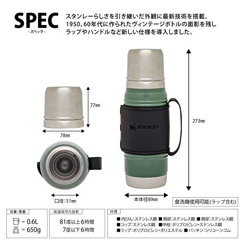 STANLEY(スタンレー) レガシー真空ボトル 0.6L グリーン 2枚目