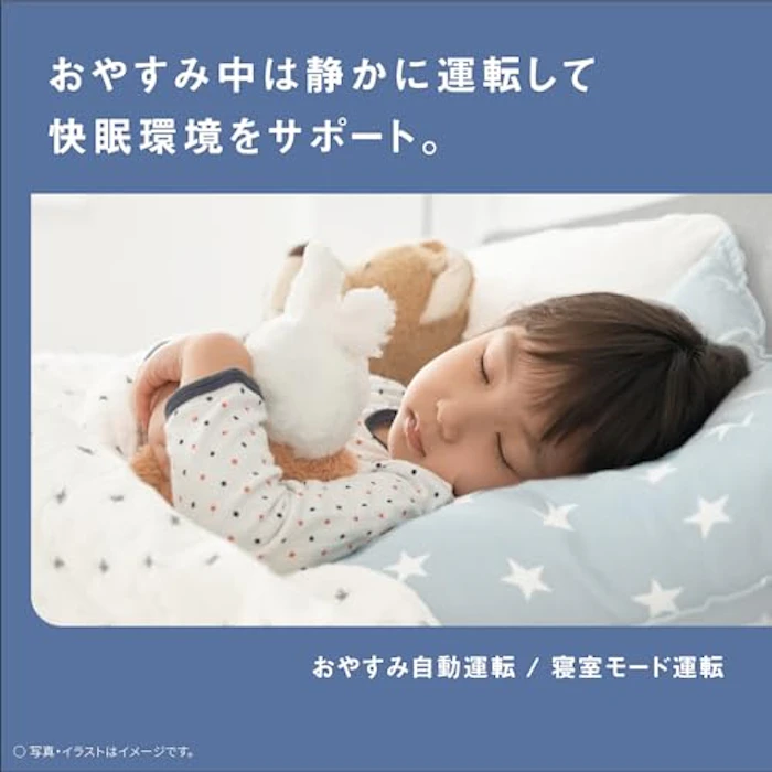 パナソニック 加湿 空気清浄機 ナノイーX 4.8兆 エコナビ搭載 「寝室モード」搭載で快眠環境もサポート ~25畳 ホワイト F-VXW55-W 5枚目