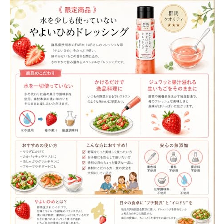 春乃屋 水を少しも使っていないやよいひめドレッシング 5枚目
