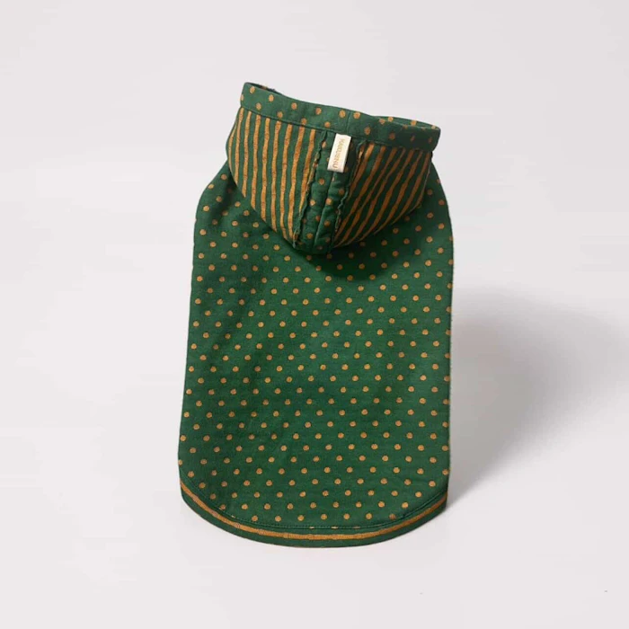 HAKUSHU Petit Dot Hoodie/Mode Green 1枚目