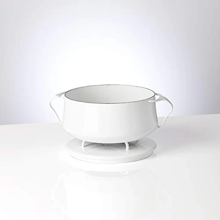 DANSK ダンスク コベンスタイル 両手鍋 18cm 2.2L IH対応 ホワイト オーブン対応 ホーロー 833299 3枚目