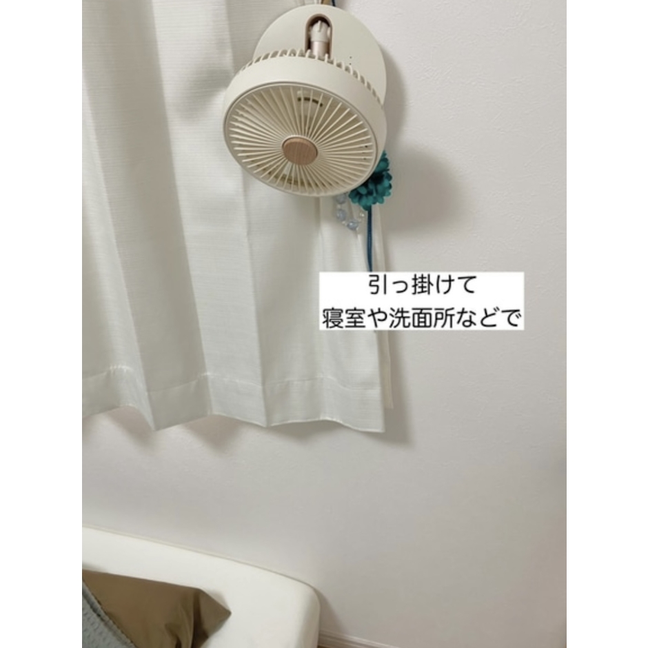 THREEUP スリーアップ 充電式 デスクフォールディングファン ミントグリーン DF-T2126GN 4枚目