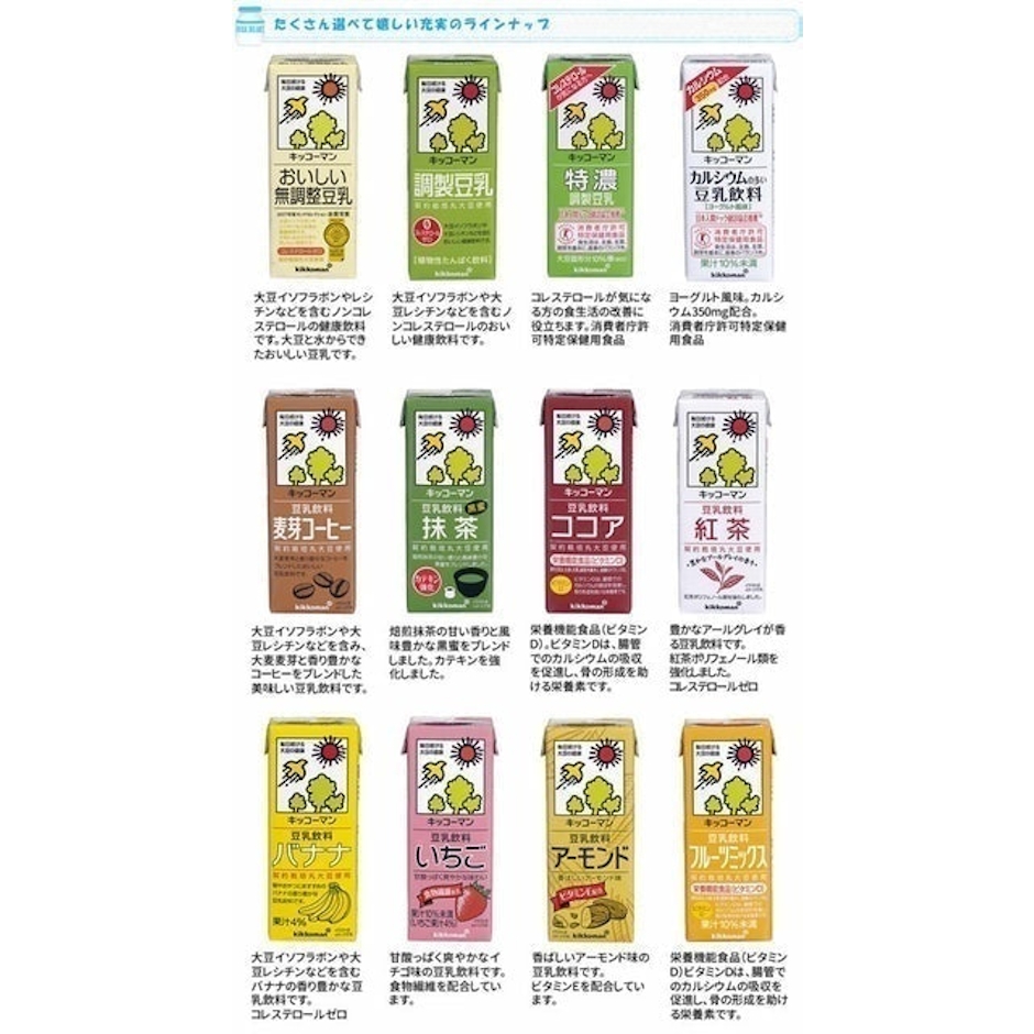 キッコーマン 豆乳200ml 27種類から選べる4ケース (72本) 5枚目