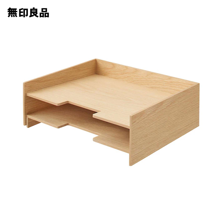無印良品 木製書類整理トレー A4・2段 2枚目