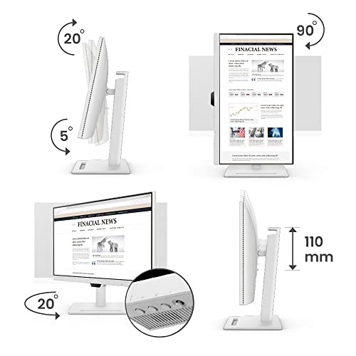 BenQ アイケアモニター GW2790QT (27インチ/WQHD/IPS/USB Type-C 65W給電/HDMI/DP/ノイズキャンセリングマイク内蔵/ノイズフィルタースピーカー付き(2W×2)/デイジーチェーン/コーディングモード/輝度自動調整機能(B.I. Gen2)搭載/ブルーライト軽減プラス/フリッカーフリー/カラーユニバーサルモード/高さ調整/回転(ピボット)機能 5枚目