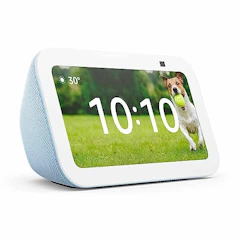 AMAZON 【New】Echo Show 5 (エコーショー5) 第3世代 - スマートディスプレイ with Alexa、2メガピクセルカメラ付き、クラウドブルー 1枚目