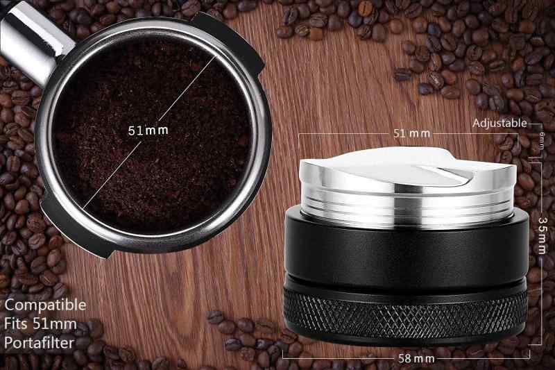 NEOUZA 51mm コーヒー ディストリビューター （エスプレッソ 布粉器・レベルラー） - デロンギ EC680 / EC685 専用ポータフィルター対応モデル 2枚目