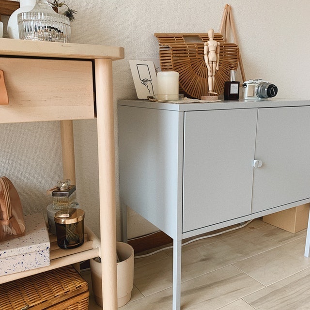 IKEA LIXHULT キャビネット メタル グレー d80328678  2枚目
