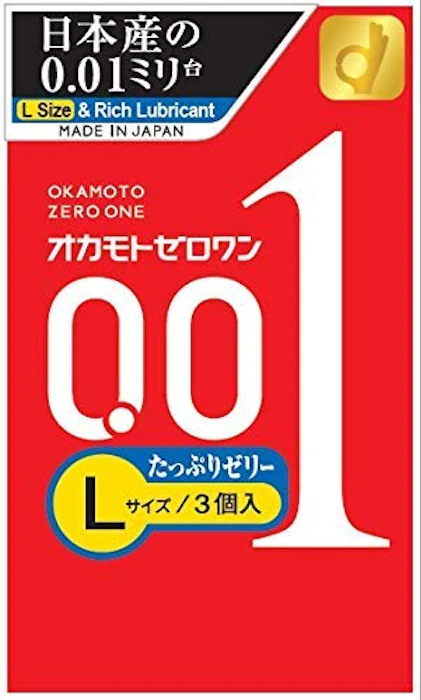 オカモト オカモト ゼロワン 0.01ミリ Lサイズたっぷりゼリー 3コ入×6個 1枚目