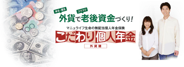 マニュライフ生命保険 こだわり個人年金(外貨建て) 1枚目