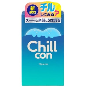 ジェクス ジェクス 新感覚 余韻に包まれる【Chillcon(チルコン)】コンドーム12個入【ノンストレスなチルゼリー】 ピンクカラー ラテックス製 1枚目