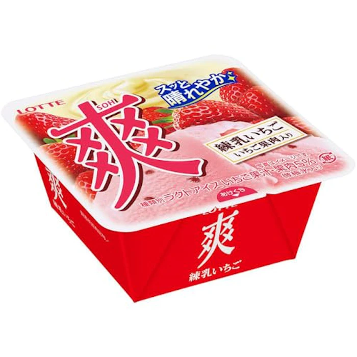 ロッテ 爽 練乳いちご<夏期限定> 1枚目