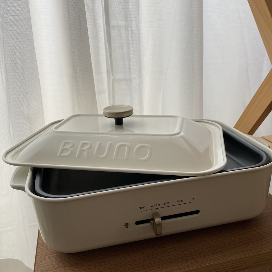 BRUNO コンパクトホットプレート ホワイト 1枚目