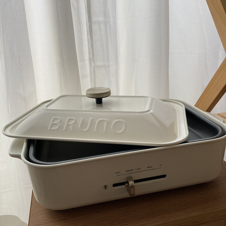 BRUNO コンパクトホットプレート ホワイト 1枚目