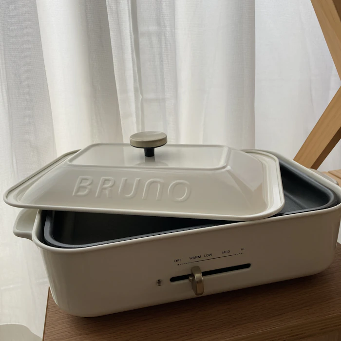 BRUNO コンパクトホットプレート ホワイト 1枚目