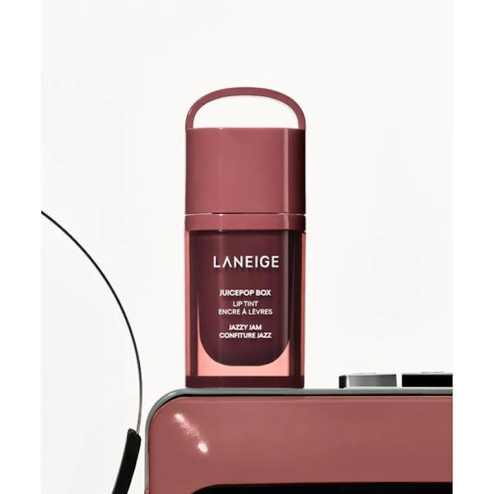 LANEIGE ジュースポップボックスリップティント ローファイモーヴ / レッドクラッシック 1枚目