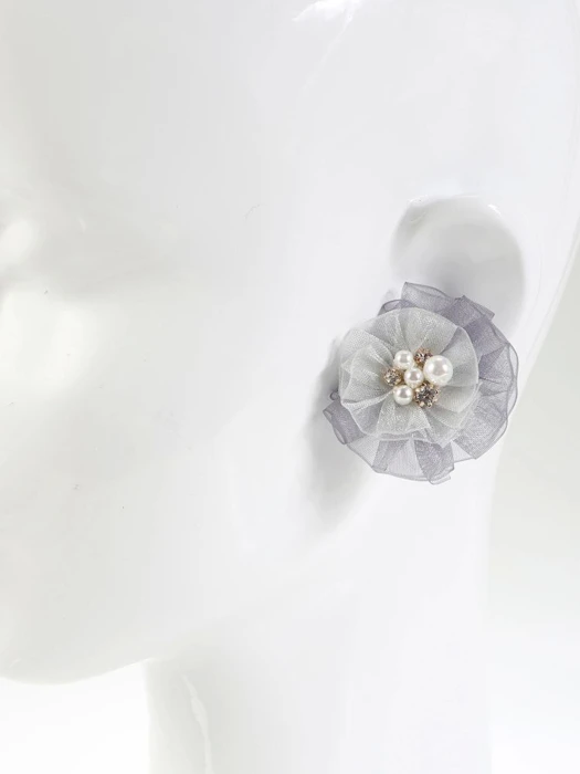 CALNAMUR SHEER 3D FLOWER BIJOU PIERCE 10枚目