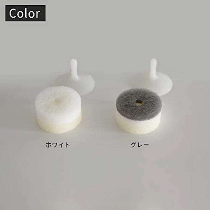 marna 洗面スポンジ POCO (ポコ/グレー) 洗面台 スポンジ 吸盤式 (水切り/浮かせる収納) 洗面所 掃除 W615GY 7枚目