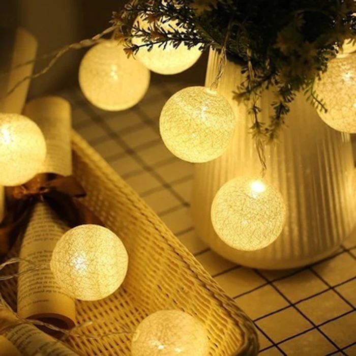 Bidason 4M 20球 LED ボールストリング ストリングライト ウォームホワイト 3枚目