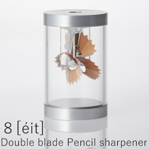 中島重久堂 8/エイト ダブルブレードペンシルシャープナー/Double blade Pencil sharpener 中島重久堂×TAKEDA DESIGN PROJECT 2枚刃鉛筆削り 1枚目