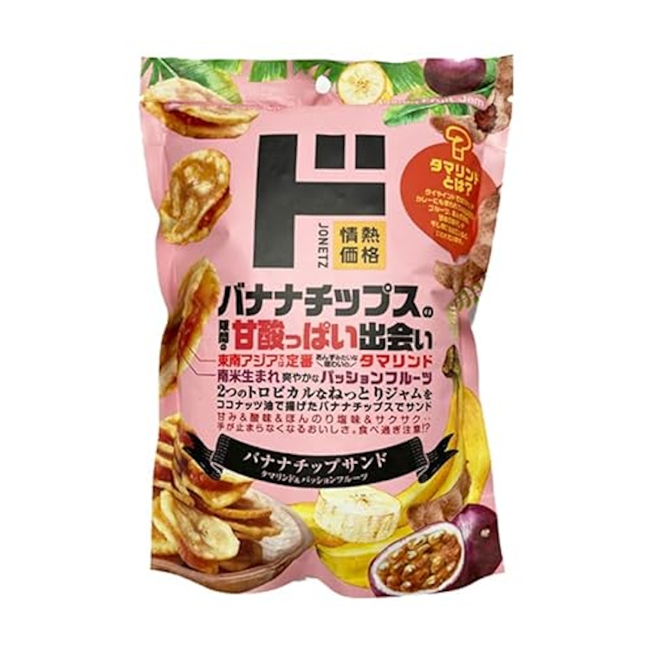 ドン・キホーテ バナナチップサンド タマリンド&パッションフルーツ 130g 情熱価格 ドンキ ドンキホーテ お菓子 おつまみ スイーツ ドライフルーツ 1枚目