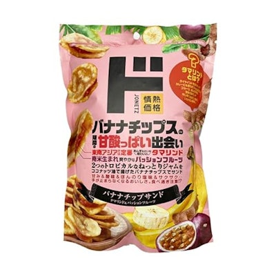 ドン・キホーテ バナナチップサンド タマリンド&パッションフルーツ 130g 情熱価格 ドンキ ドンキホーテ お菓子 おつまみ スイーツ ドライフルーツ 1枚目