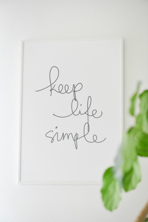 THE MOTIVATED TYPE KEEP LIFE SIMPLE A3 アートプリントポスター 3枚目
