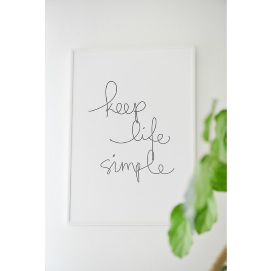 THE MOTIVATED TYPE KEEP LIFE SIMPLE A3 アートプリントポスター 3枚目