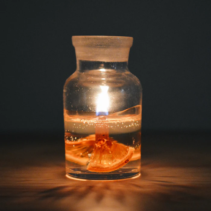 nicori candle's gallery 音の出るアロマキャンドル BOTANICAL BOTTLE CANDLE 4枚目